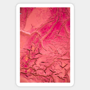 Hot pink etched texture Alternative Sticker